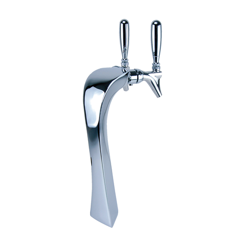Micro Matic E-G5-2-C-G Chrome 2 Faucets Edge Draft Tower