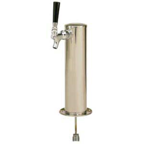 Micro Matic D4743S Stainless Steel 1 Chrome-Plated Brass Faucet Column Draft Beer Tower