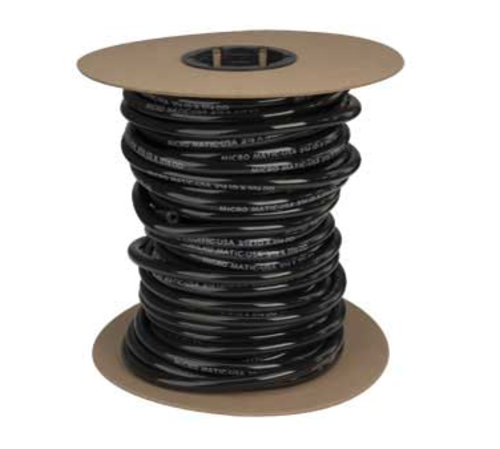 Micro Matic 548B1200 0.25" I.D. Black Vinyl Hose