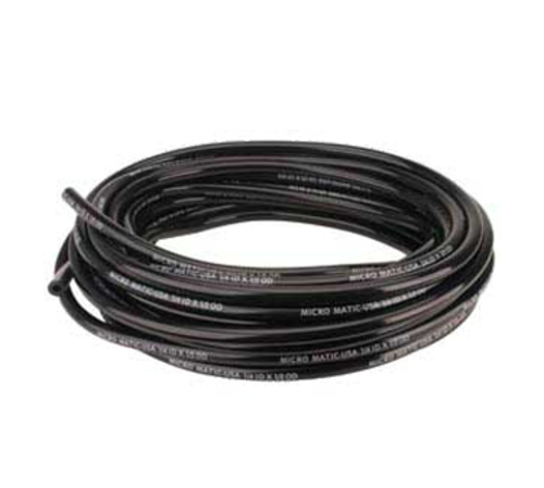 Micro Matic 548B600 0.25" I.D. Black Vinyl Hose