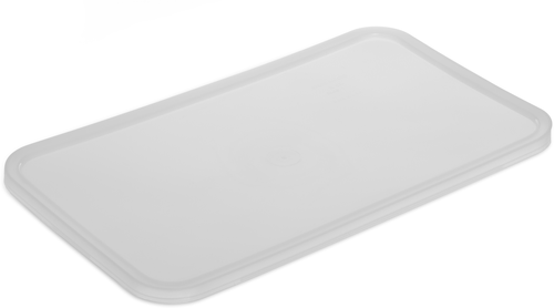 Carlisle ST163030 StorPlus 18 Qt. Translucent Polyethylene Flat Lacking Seal Food Storage Lid Only