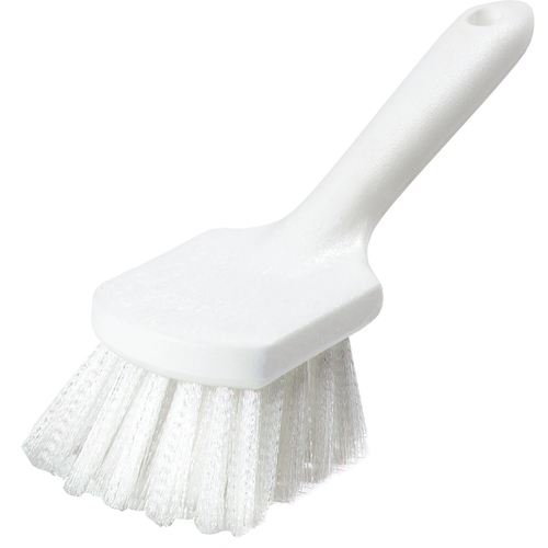 Carlisle 4054500 Sparta 8" L x 3" W White Polypropylene Handle Utility Kitchen Brush
