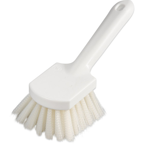 Carlisle 4054500 Sparta 8" L x 3" W White Polypropylene Handle Utility Kitchen Brush