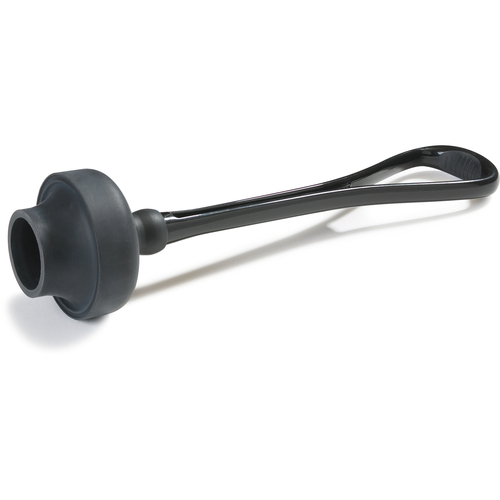 Carlisle 3643903 22" Long Black Overmolded Rubber Handle Power Plunger
