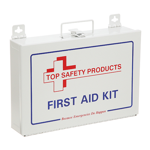 AllPoints 2801471 White Metal First Aid Kit for 25 Persons