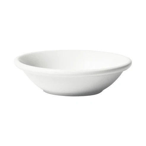 Winco BFD-35RE Birkhall 3.5 Oz. White Round Porcelain Fruit Dish - 3 Dozen per Case