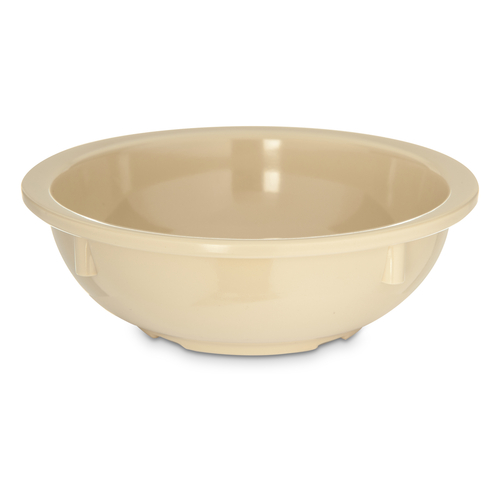 Carlisle KL11825 Kingline 10 Oz. Tan Melamine Rimmed Nappie Bowl