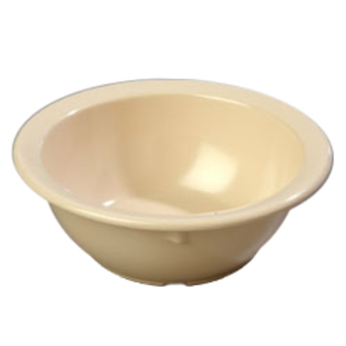 Carlisle KL11925 Kingline 12.5 Oz. Tan Melamine Rimmed Nappie Bowl