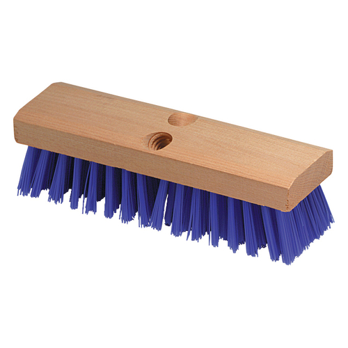 Carlisle 3617514 Flo-Pac 10" W Blue Polypropylene Bristles Deck Scrub Brush Head Only
