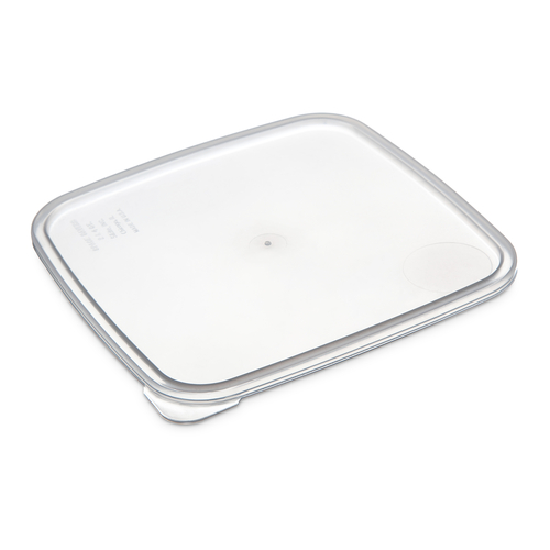 Carlisle ST158730 StorPlus 4 Qt. Translucent Polyethylene Square Snap-On Economical Lid Only
