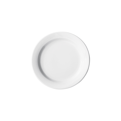 Winco BPR-55NR Birkhall 5.5" Dia. White Round Porcelain Plate - 3 Dozen per Case