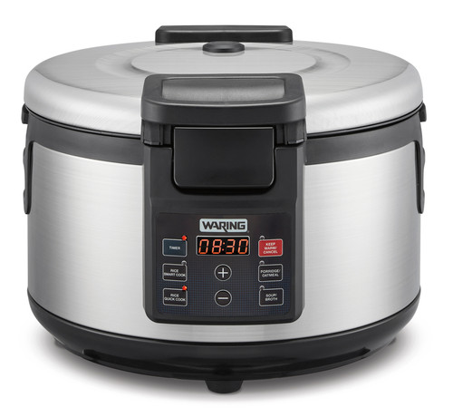 Waring WRC60 60 Cups Ceramic Coated Electric Rice Cooker and Warmer - 120 Volts