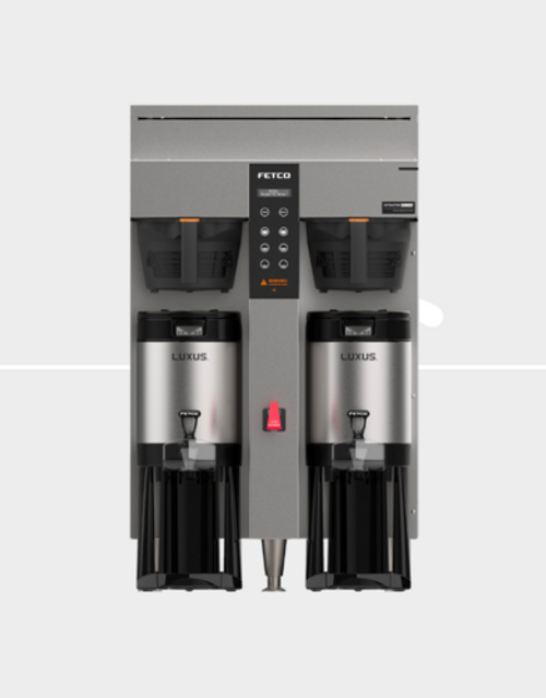 Fetco CBS-1253 Extractor Plus 2 Gal. Stainless Steel Double Coffee Brewer - 208-240 Volts
