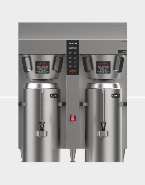 Fetco CBS-1262 Extractor Plus 3 Gal. Stainless Steel Manual Double Coffee Brewer - 208-240 Volts