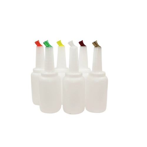 TableCraft Products 8064A 64 Oz. Assorted Colors Cash & Carry PourMaster Complete Unit
