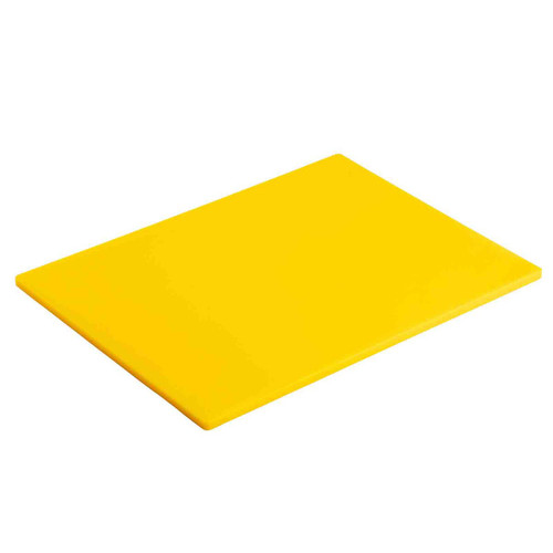TableCraft Products CB1520YA 15" W x 20" D x 1/2" H Yellow Polyethylene Cutting Board