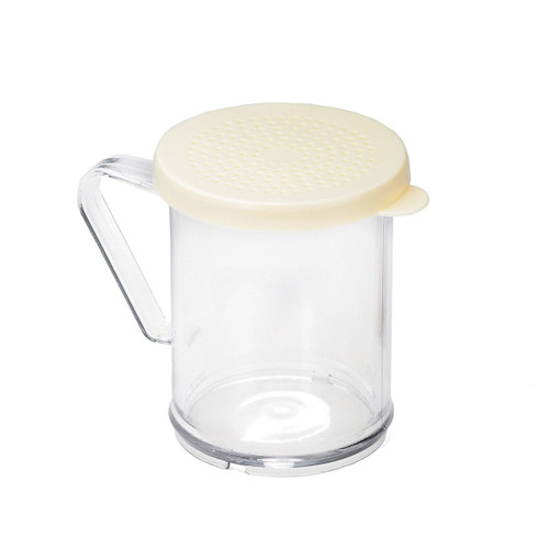 TableCraft Products 166A 10 Oz. 3 1/8" Dia. x 3 3/4"H Poly With Handle And Beige snap Tight Plastic Lid