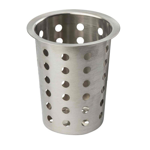 TableCraft Products 34 4 1/2" Dia. x 5-1/2"H Stainless Steel Flatware Cylinder