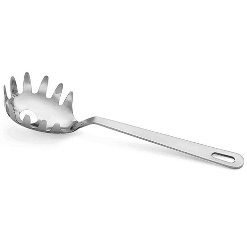 TableCraft Products 2068 10 1/2" Oval Bowl Stainless Steel Pasta Grabber