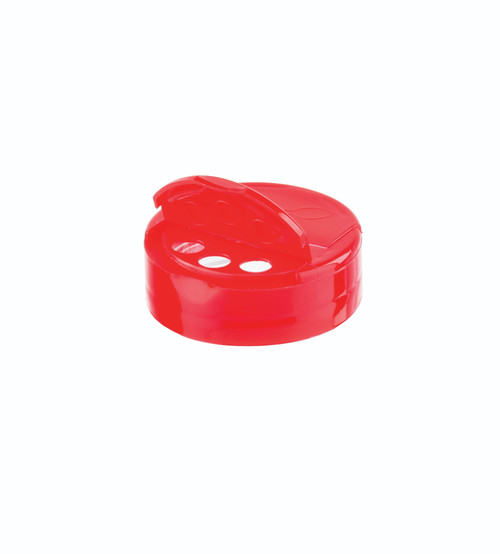 TableCraft Products 10326 Red Plastic 3-Hole Flip Top For Shaker Replacement Top