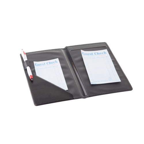 TableCraft Products 52585BK 5 1/4" W x 8 1/2" Black Vinyl Order Holder