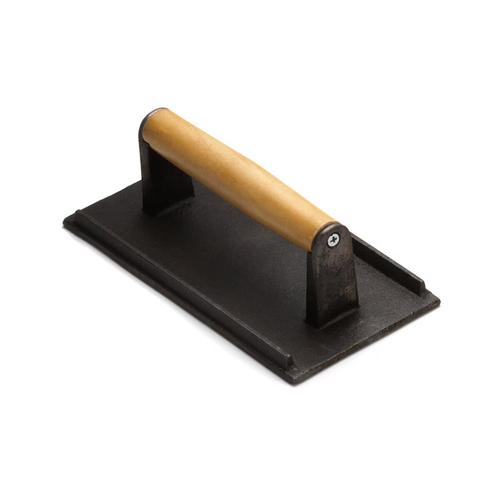 TableCraft Products 3033 8 1/4" x 4 1/4" x 2 1/2" Wood Handle Steak Weight