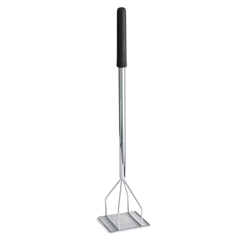 TableCraft Products 2455 6" Square Face Chrome Plated Metal Bean Masher