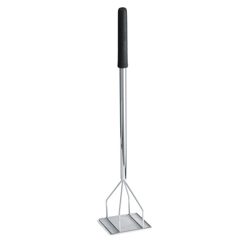 TableCraft Products 2455 6" Square Face Chrome Plated Metal Bean Masher