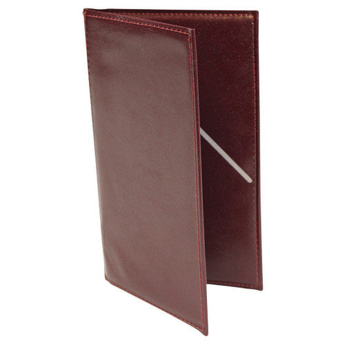 TableCraft Products 59BU 5 1/4" W x 9" H Burgundy Vinyl Check Presentation Holder