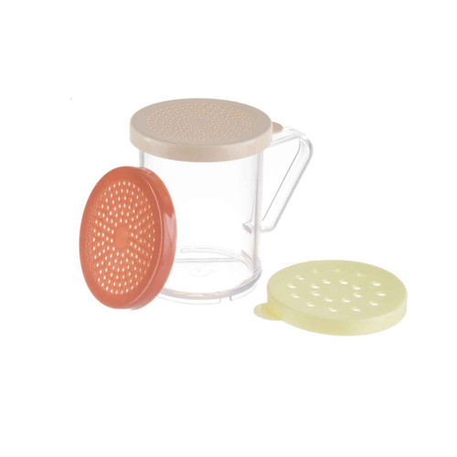 TableCraft Products 166F 10 Oz. Poly With Handle Dredge/Shaker Set