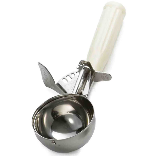TableCraft Products 2110 3 3/4 Oz. Stainless Steel Ivory Cash & Carry Thumb Press Disher