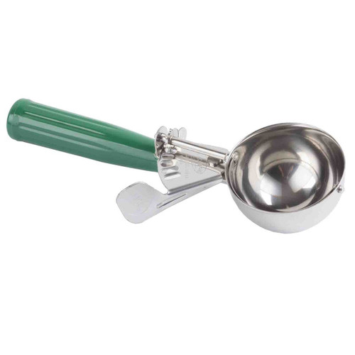 TableCraft Products 2112 3 1/4 Oz. Green Cash & Carry Thumb Press Disher