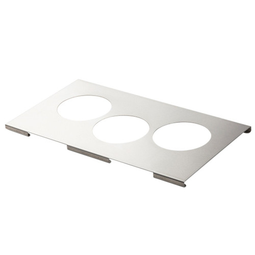 TableCraft Products 10817 3 85mm Holes Stainless Steel Template