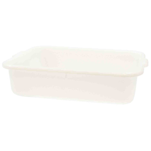 TableCraft Products 1529N 21 1/2" W x 15 3/4" D x 5" H Polyethylene White Food Storage Box