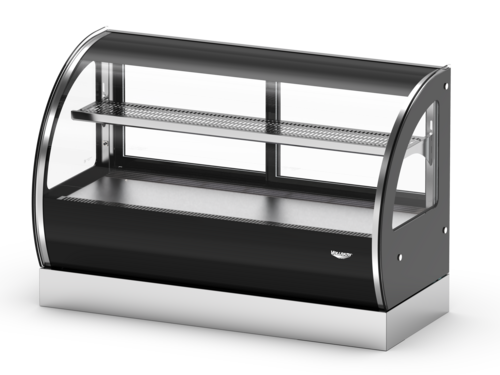 Vollrath RDCCV-36 35.9" W Curve Glass Front Full Service Countertop Refrigerated Display Case - 120 Volts