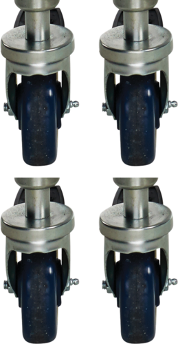 Wolf CSTSET-SINGLE 2 Casters for Single Deck Oven or for Leg Stand