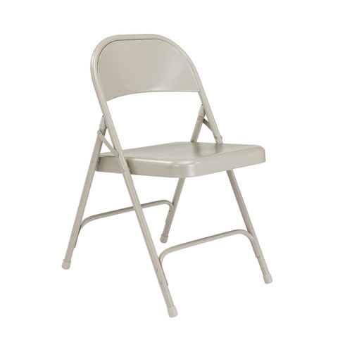 National Public Seating 52 50 Series 18.25" W Gray All-Steel Folding Chair