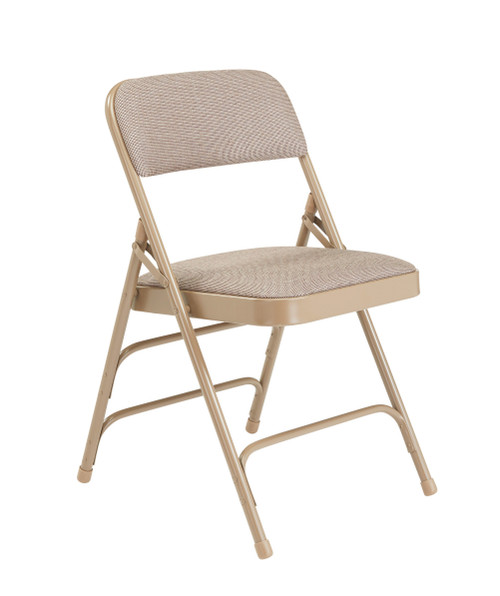 National Public Seating 2301 2300 Series 18.75" W Beige Deluxe Fabric Upholstered Premium Folding Chair