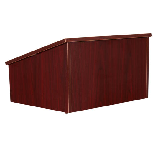 National Public Seating 22-MY 22 and 112 Series 23.75" W x 20" D x 13.75" H Mahogany Tabletop Lectern with Oklahoma Sound