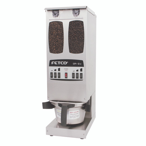 Fetco GRS-1202 GR Series 5 Lbs. 2-Hopper Portion Controlled Automatic Coffee Grinder - 120 Volts