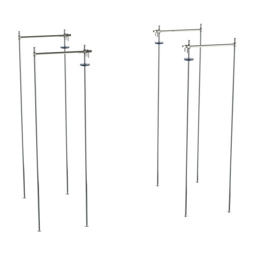 Metro TTE24C Super Erecta 24" W Chrome Super Adjustable Top-Track Stationary End Unit Kit