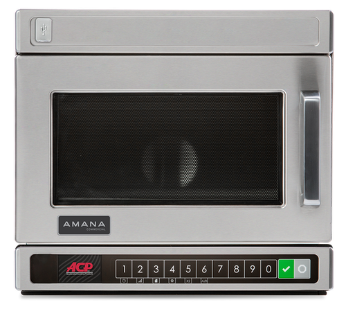 Amana HDC18Y2 HDC Series 17.63" W Stainless Steel Countertop Lower Keypad Heavy Duty MDC-Y Microwave Oven - 208/240 Volts, 3000 Watts