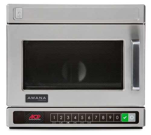 Amana HDC21Y2 HDC Series 17.63" W Stainless Steel Countertop Lower Keypad Heavy Duty MDC-Y Microwave Oven - 208/240 Volts, 3400 Watts