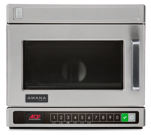 Amana HDC21Y2 HDC Series 17.63" W Stainless Steel Countertop Lower Keypad Heavy Duty MDC-Y Microwave Oven - 208/240 Volts, 3400 Watts