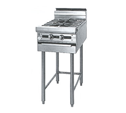 Jade JMRH-2-LP 18" W Liquid Propane 6" Plate Shelf Titan Heavy Duty Range - 70,000 BTU