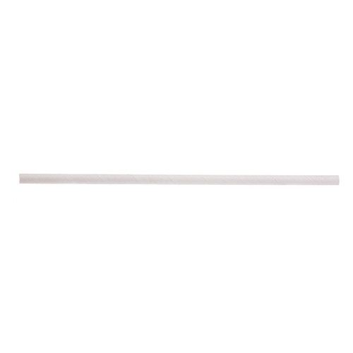 TableCraft Products 100131 10" L 6mm Thick Individually Wrapped Paper Solid White Straws