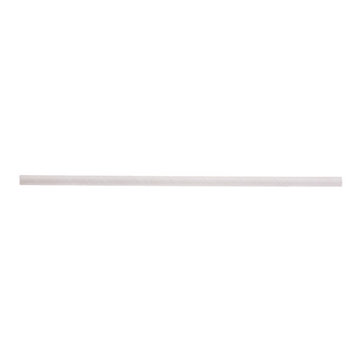 TableCraft Products 700129 7 3/4" L 8mm Thick Individually Wrapped Paper Solid White Straws
