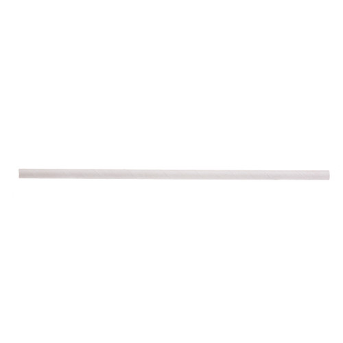 TableCraft Products 700129 7 3/4" L 8mm Thick Individually Wrapped Paper Solid White Straws