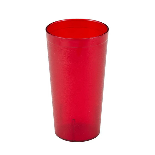 Cambro 3200P2156 32 Oz. SAN Ruby Red Colorware Tumbler - 24/Case
