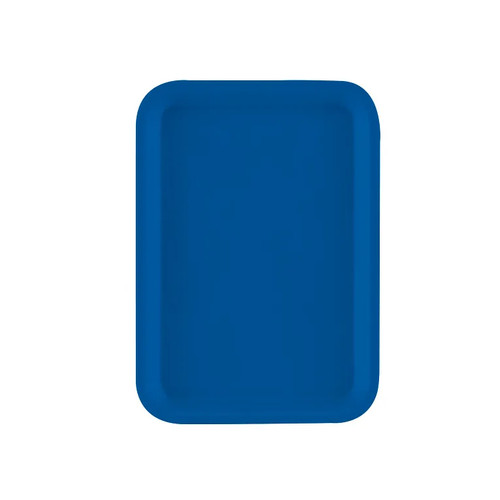 Cambro 46123 6" x 4.25" Amazon Blue High-Impact Fiberglass Rectangular Camtray - 12/Case